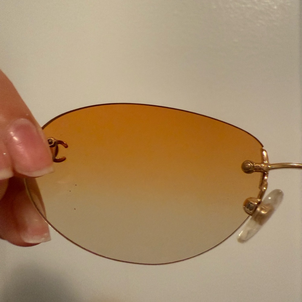 Chanel CC Logo Rimless Sunglasses - Picture 10 of 13